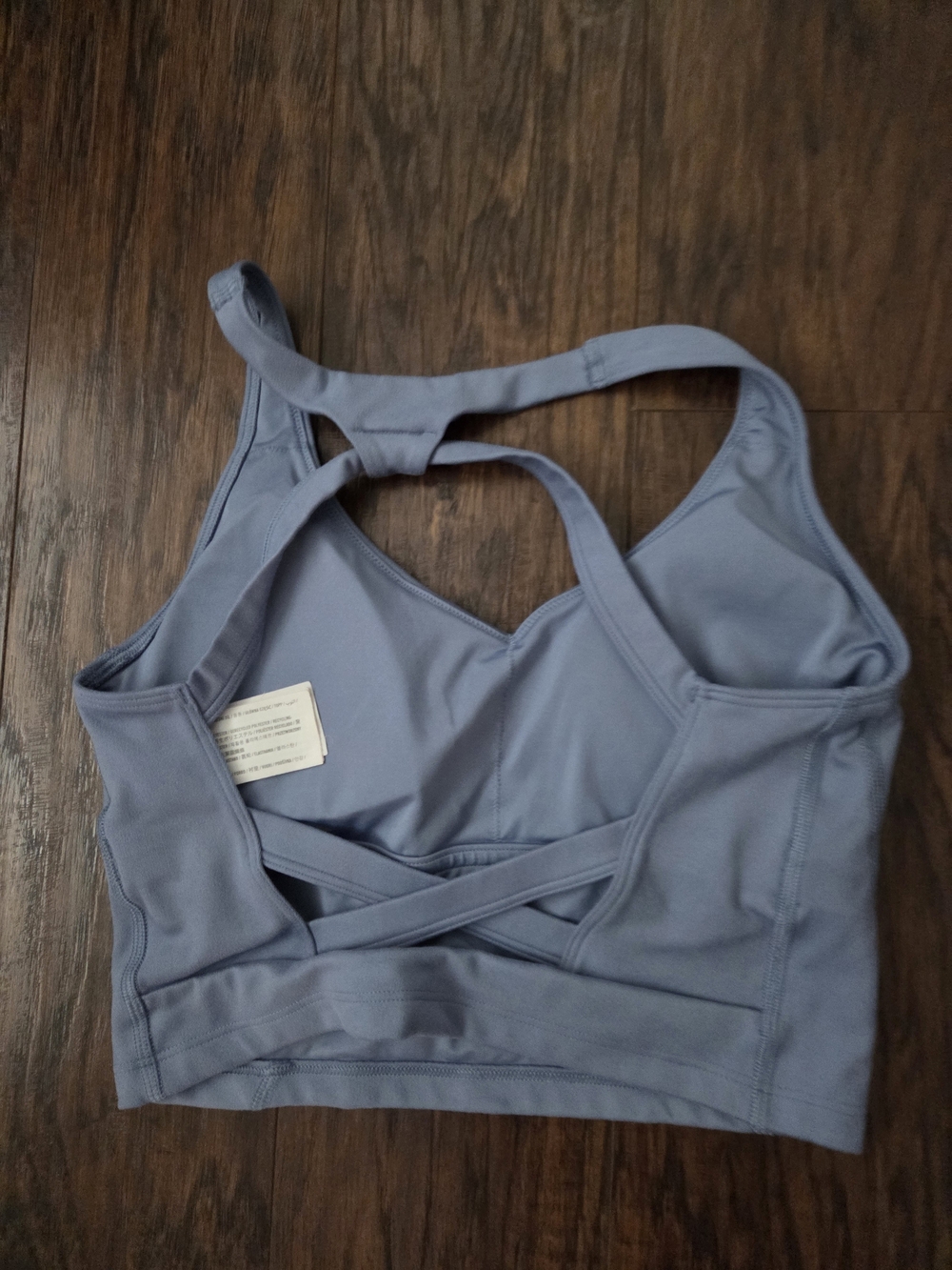 Gilly Hicks Strappy Sports Bra - Dusty Slate Blue